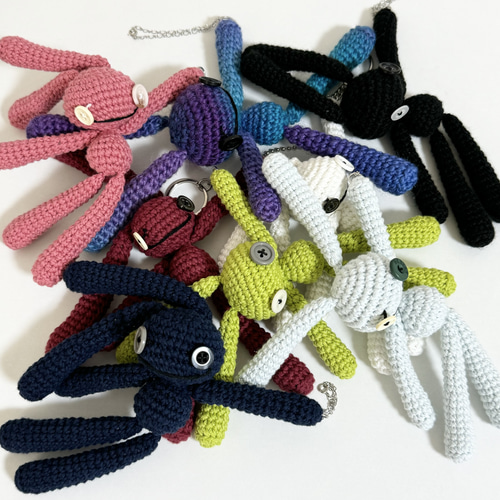 くたくたうさぎのあみぐるみストラップ あみぐるみ kifu_croch 通販