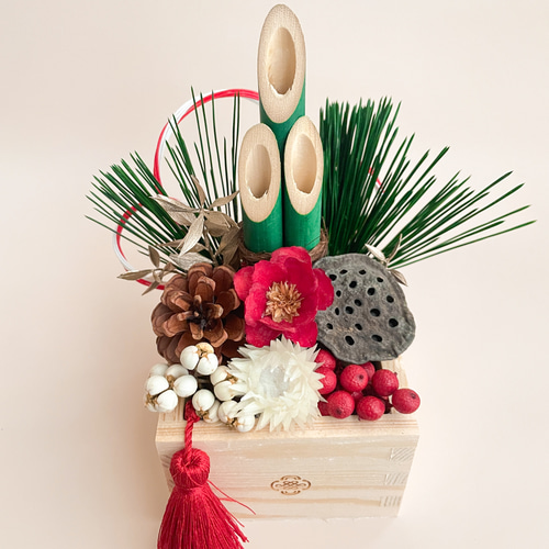 ラスト1点】新年を彩る門お正月飾り 置物タイプ お正月 門松