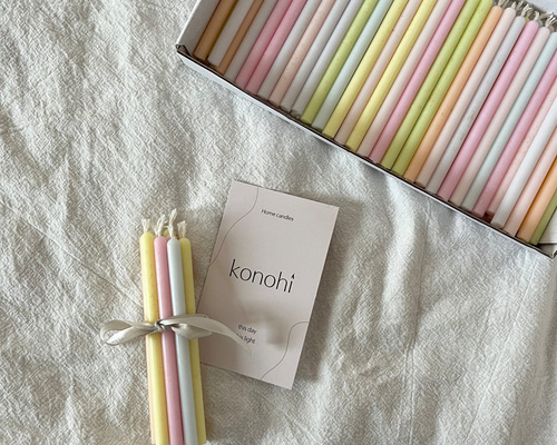 birthdaycandle パステルカラー10本セット ︴ケーキ キャンドル