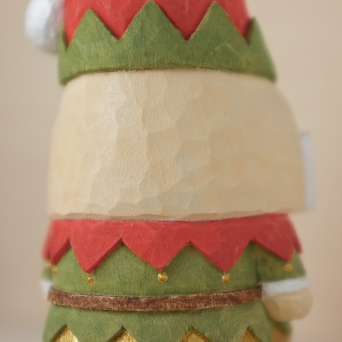 クリスマス 雑貨 木製【エルフ トントゥ】サンタ 木彫り 置物