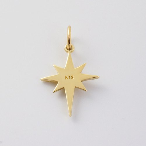 k18ゴールド ネックレス ペンダントトップ スター 北極星