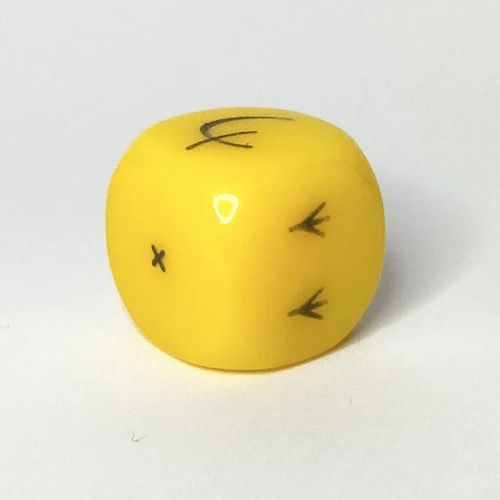 ひよこ 黄色ぴよこ レーザー刻印 6面 サイコロ ダイス その他雑貨