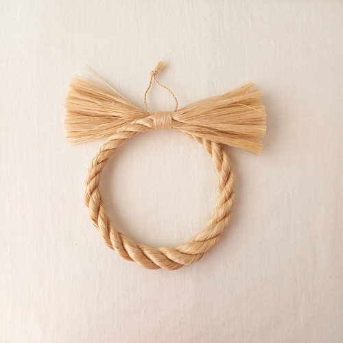 精麻の注連縄 三重螺旋 その他インテリア雑貨 雪はす 通販 18570302