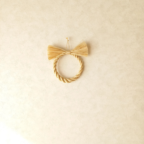 精麻の注連縄 三重螺旋 その他インテリア雑貨 雪はす 通販 18570302