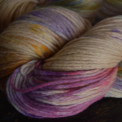 手染め糸 コットンカシミア 和カラフル nijiyarn 毛糸 nijiyarn 通販