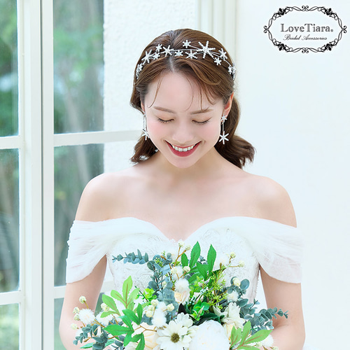 カチューシャ【シューティングスター】KA-44|花嫁 ウエディング カチューシャ【シューティングスター】KA-44|花嫁 ウエディング
