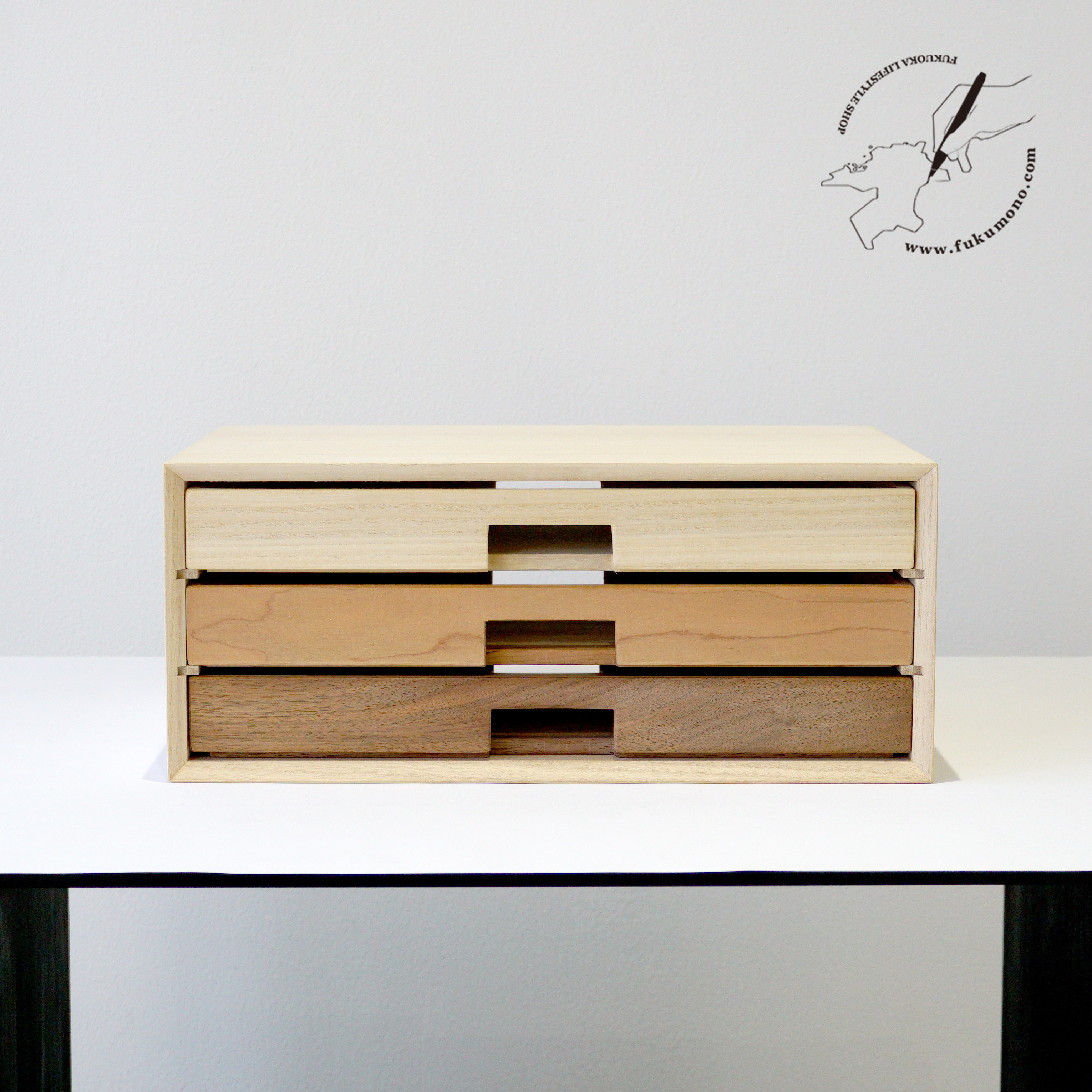 A4トレーキャビネット / 桐+CH+WN　受注生産