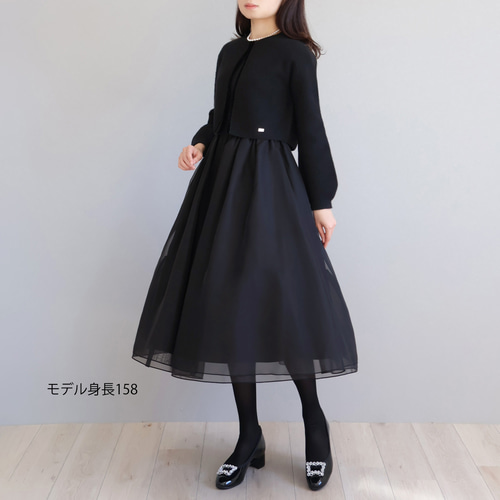 ホールガーメント】スーパーファインウール 強縮加工ボレロ【ブラック  