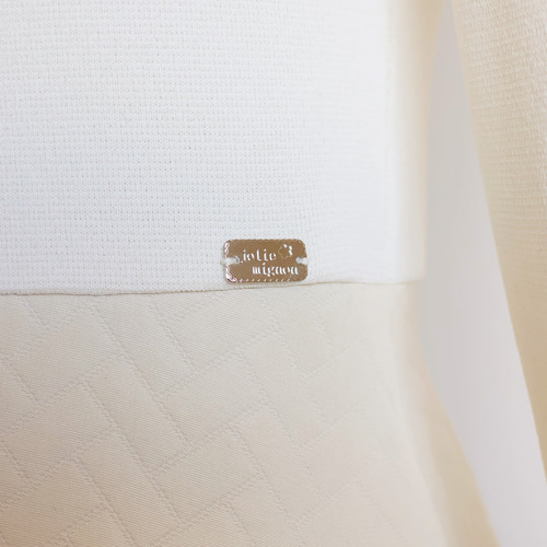 キルティングジャガード ドッキングワンピース【オフホワイト