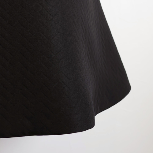 キルティングジャガード ドッキングワンピース【ブラック】 ワンピース