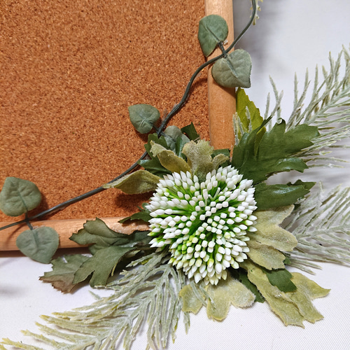 訳あり】格安ナチュラルなコルクボード。グリーンをお洒落にアレンジ