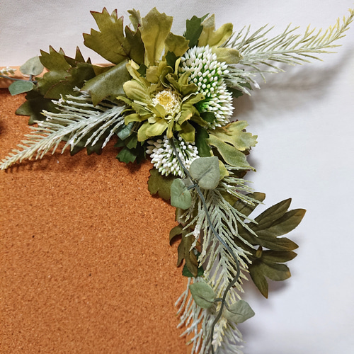 訳あり】格安ナチュラルなコルクボード。グリーンをお洒落にアレンジ