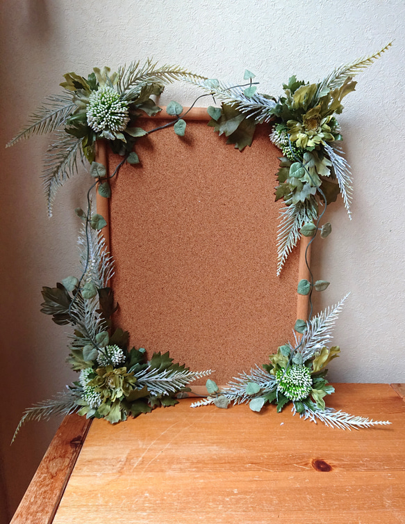 訳あり】格安ナチュラルなコルクボード。グリーンをお洒落にアレンジ