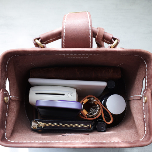 切線派】高級 がま口本革手作りのレザー 口枠 ショルダーバッグ 総