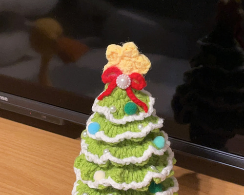 クリスマス あみぐるみ セット クリスマス☆ツリー&プレゼントボックス2個の編みぐるみセット