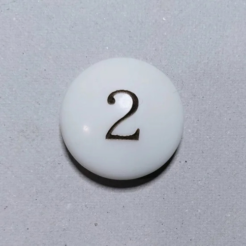 2面ダイス 数字 白 サイコロ ダイス その他雑貨 サイコロ専門店