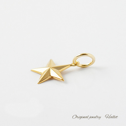 スタージュエリー 星 チャーム ネックレス トップ ペンダント K18 K18