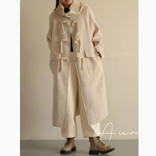 ウール+ヤク毛.レディースウールのコート.品質良い、 厚い温かいコート