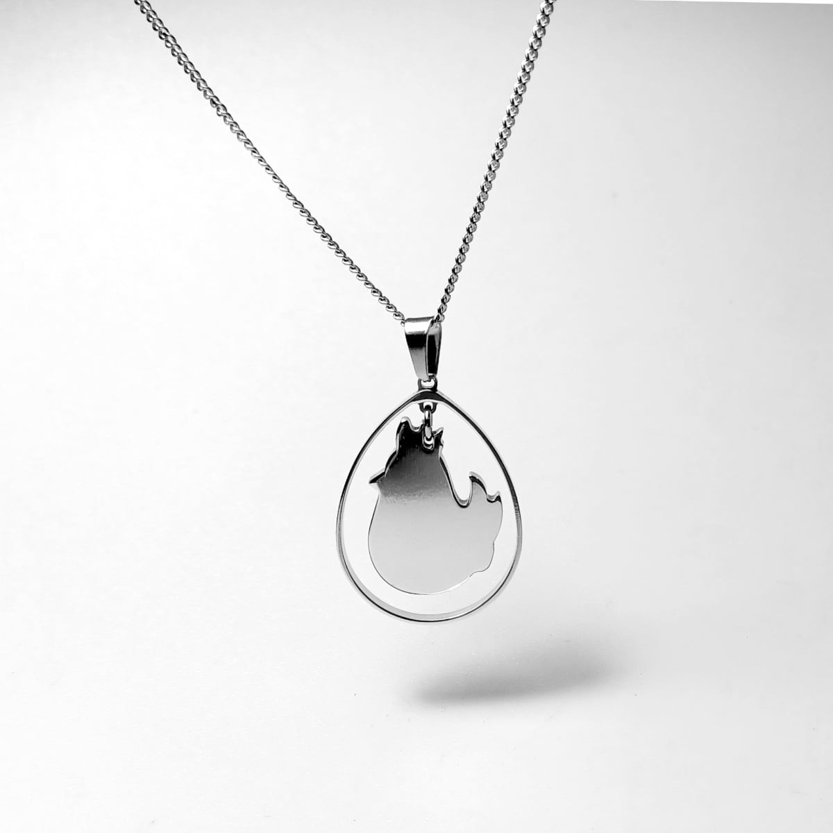 【ニワトリが先かタマゴが先かネックレス】ユニークで可愛い♪ / 肌に優しい(金アレ)