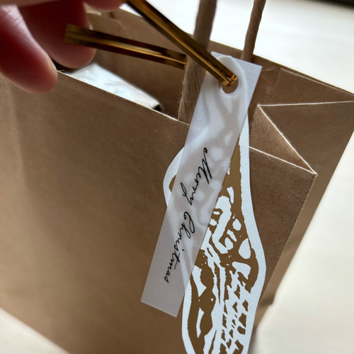 クリスマスラッピングセット〈手さげ紙袋〉 ⌇ ギフト2つ分の