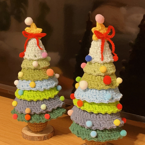 編みぐるみ クリスマス ツリー かぎ針編み あみぐるみ KURI 通販 編みぐるみ クリスマス ツリー かぎ針編み あみぐるみ KURI 通販