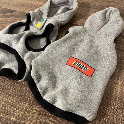わんこ服 ハンドメイド♪ルンルン重ね着パーカーセット♡Mサイズ