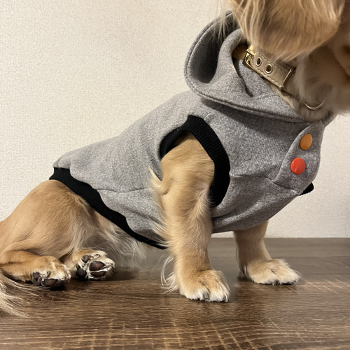 最新情報 LEGO風 ボタンが選べる♪うちの子パーカー ペット服 犬服・アクセサリー