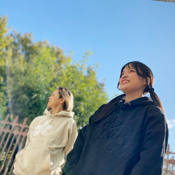 刺繍☆パーカー【プルオーバー】／冬のもこもこ 12oz パーカー