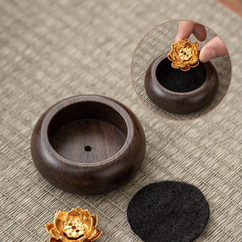 新年限定の特別セール 胡桃実木ボウル型ミニ香炉セット その他