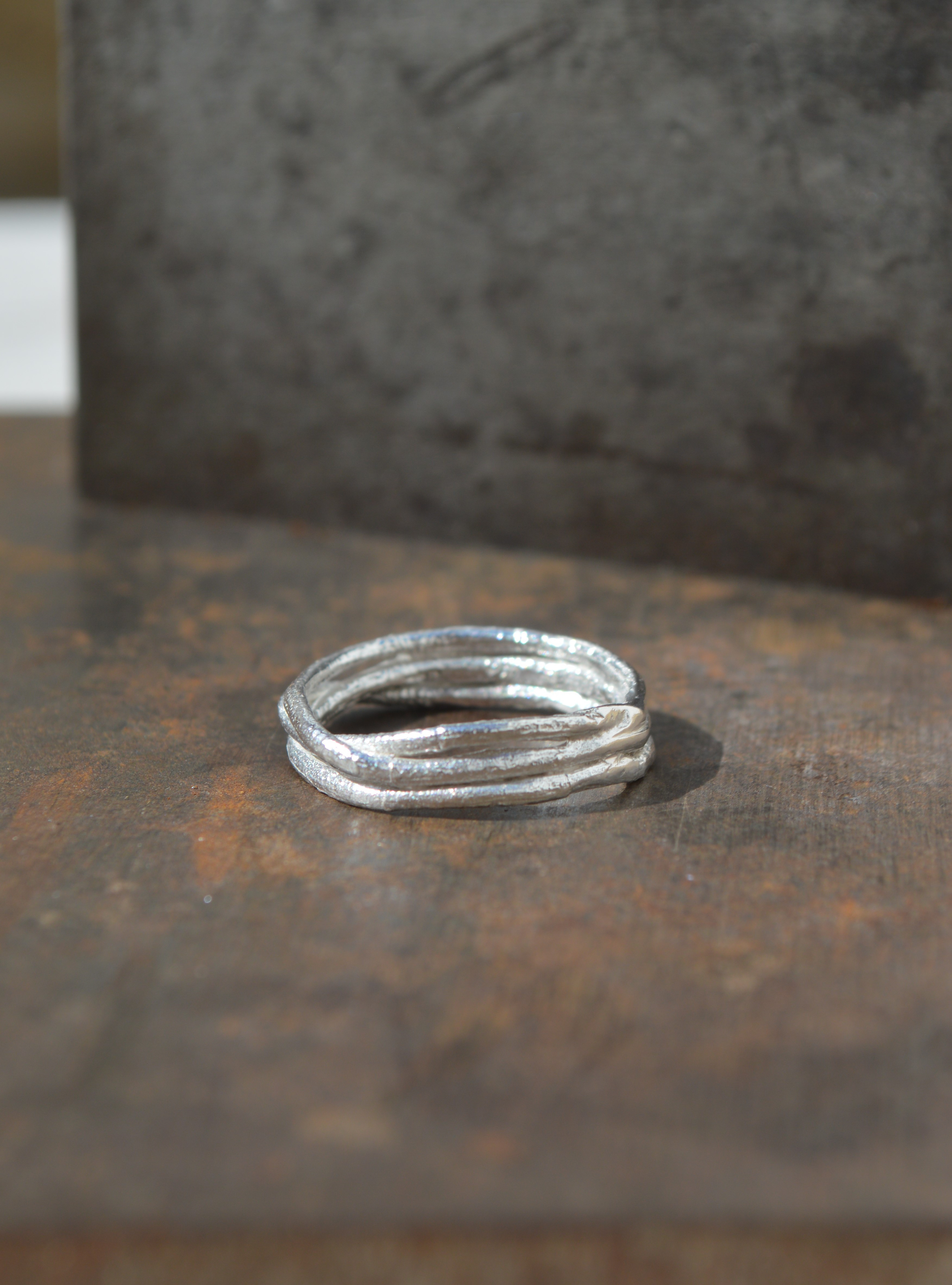 14. Ficus 3 ぼだいじゅ3　リング#16　シルバー925