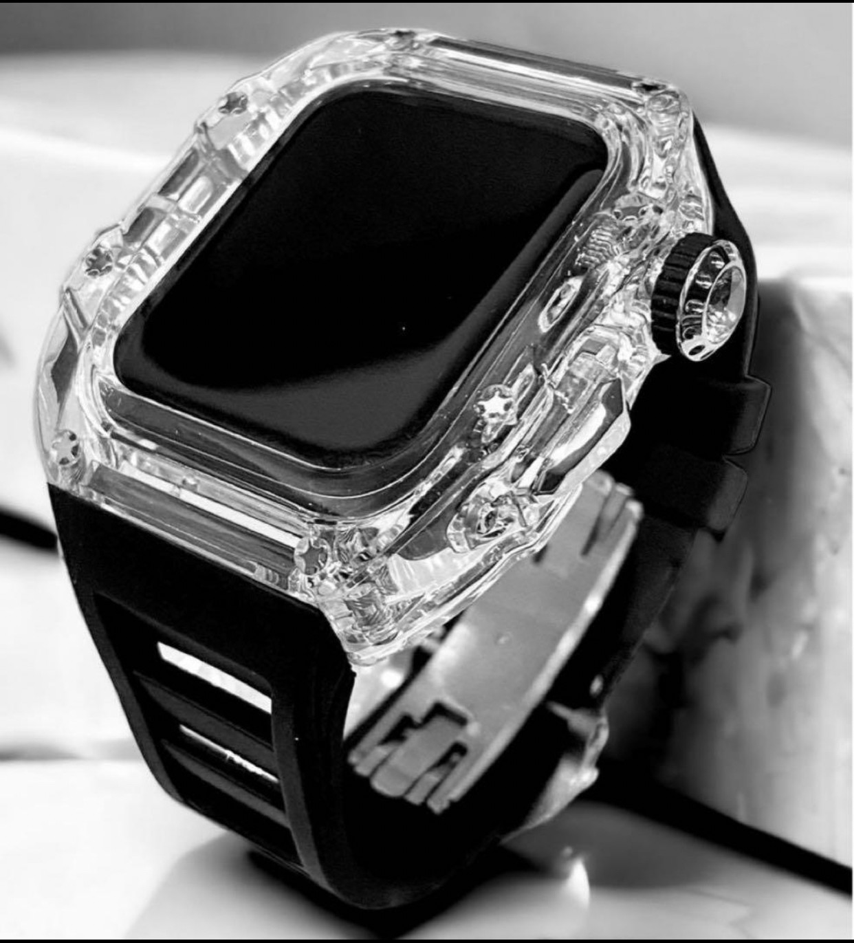 アップルウォッチバンドラバーベルトカバー AppleWatch ケース