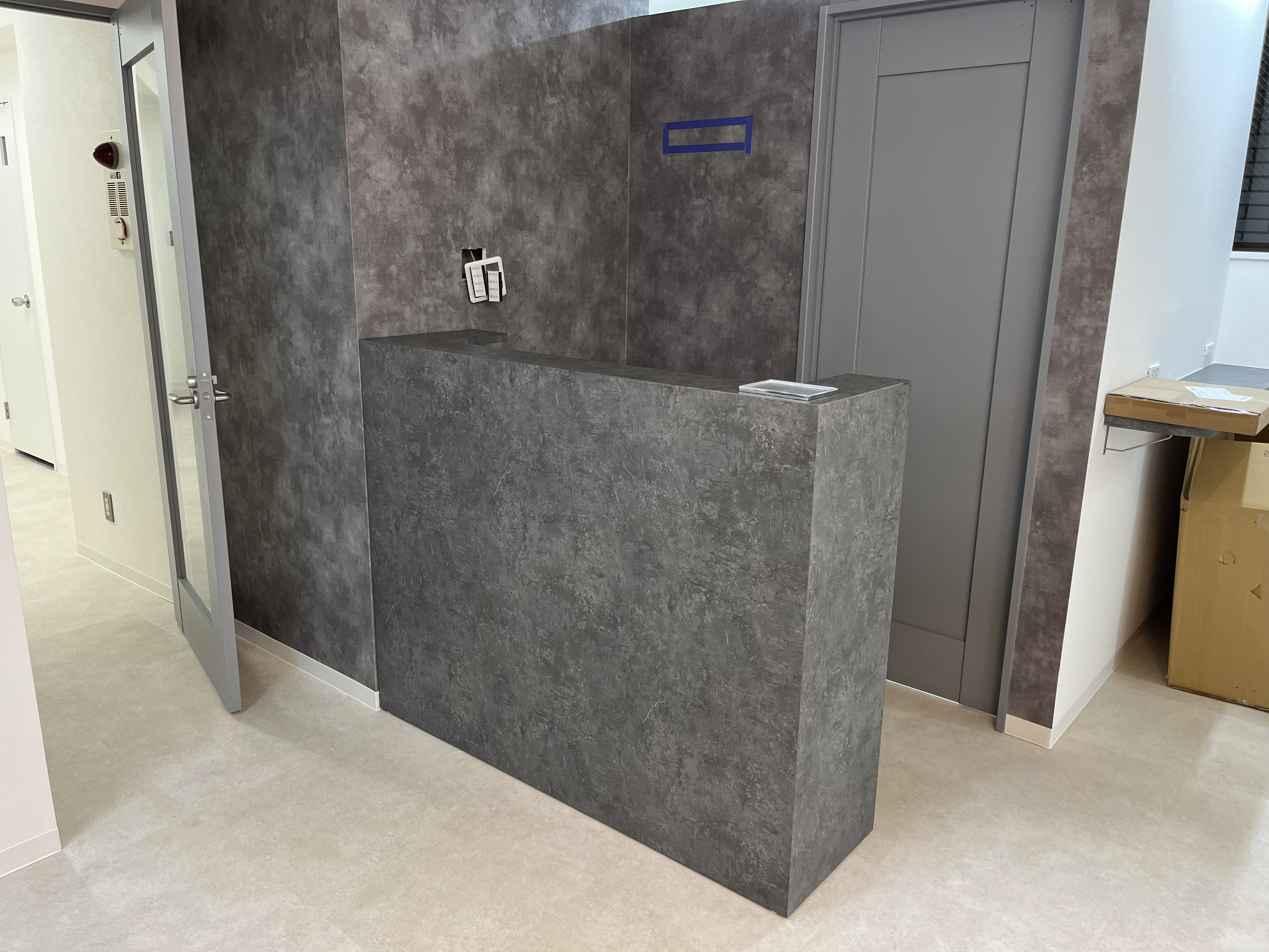 メラミンカウンター　レジカウンター　受付カウンター