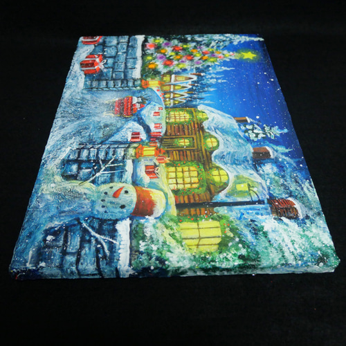 油絵 油彩 油彩画 絵 絵画 【Xmas】 絵画 HR 通販 18572644