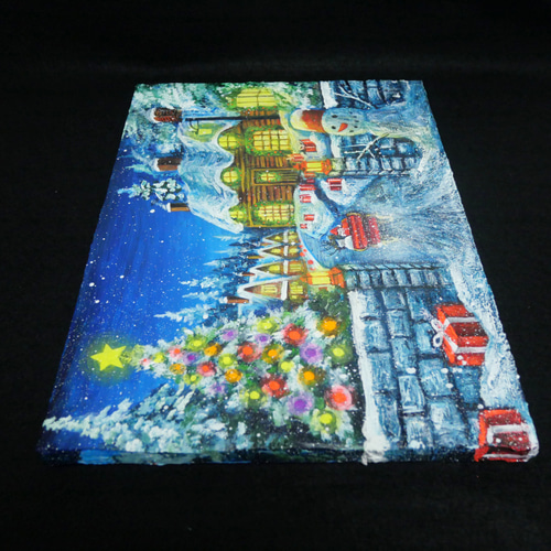 油絵 油彩 油彩画 絵 絵画 【Xmas】 絵画 HR 通販 18572644