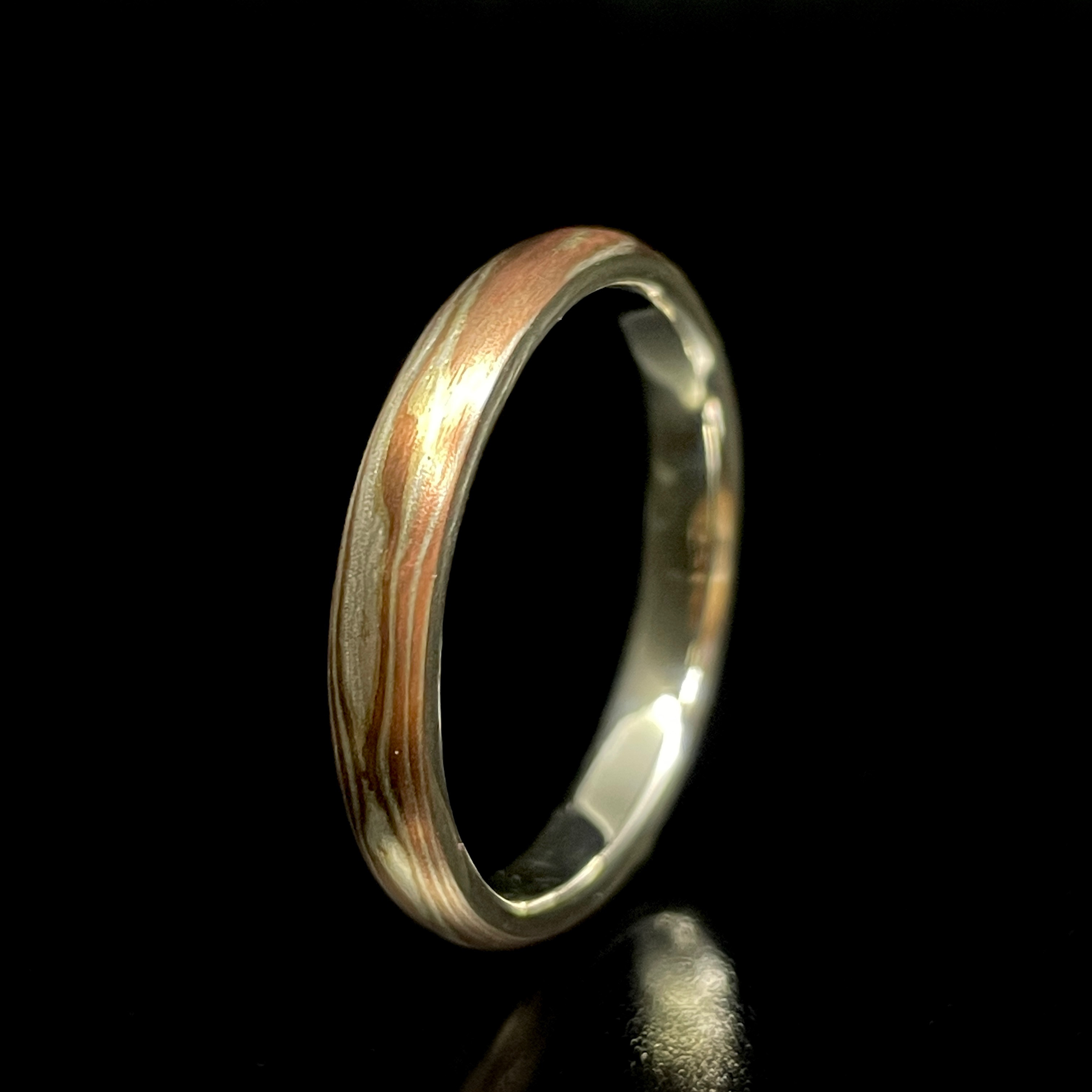 【24号】杢目金甲丸リング