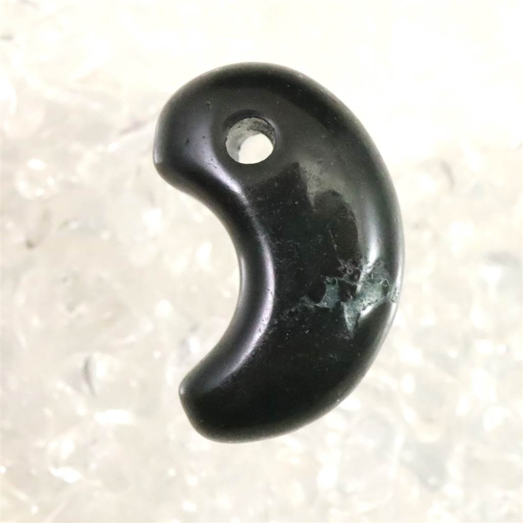 出雲碧玉 出雲石  21mm勾玉 3.45g ディレクトリーカード付 #92940