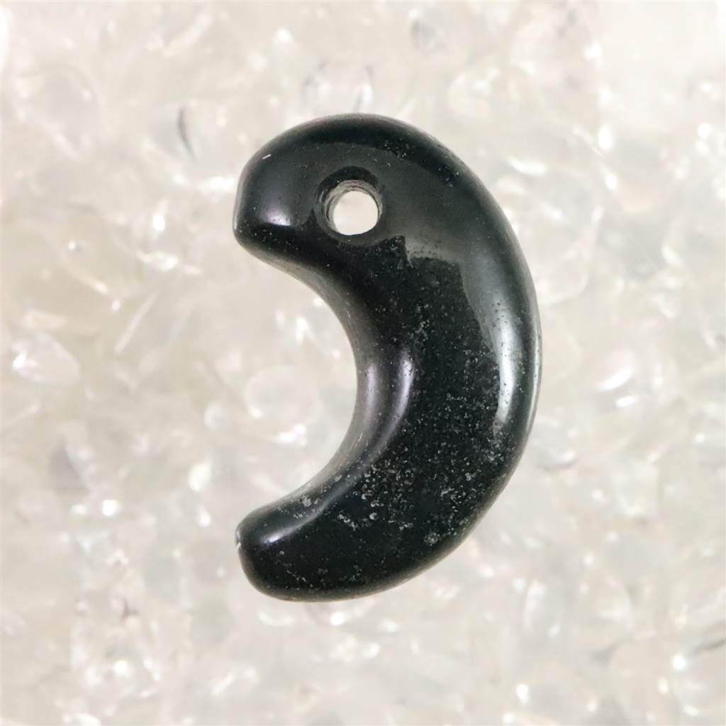 出雲碧玉 出雲石  21mm勾玉 2.56g ディレクトリーカード付 #37838