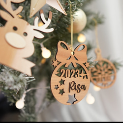 名入れオーダーメイド】クリスマスオーナメント その他インテリア雑貨