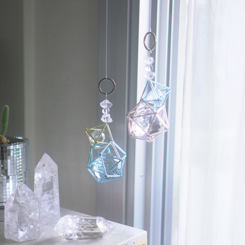 ツインクリスタル - Double / サンキャッチャー / モビール / ヒンメリ