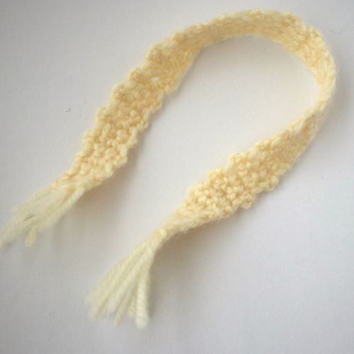 羊毛フェルト くまの人形 マフラー付き 羊毛フェルト だんけひつじ