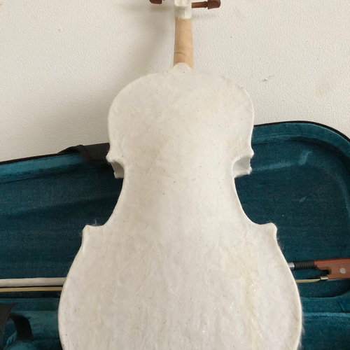 和紙のバイオリン(弓、ケース付属) Violon japonais en papier