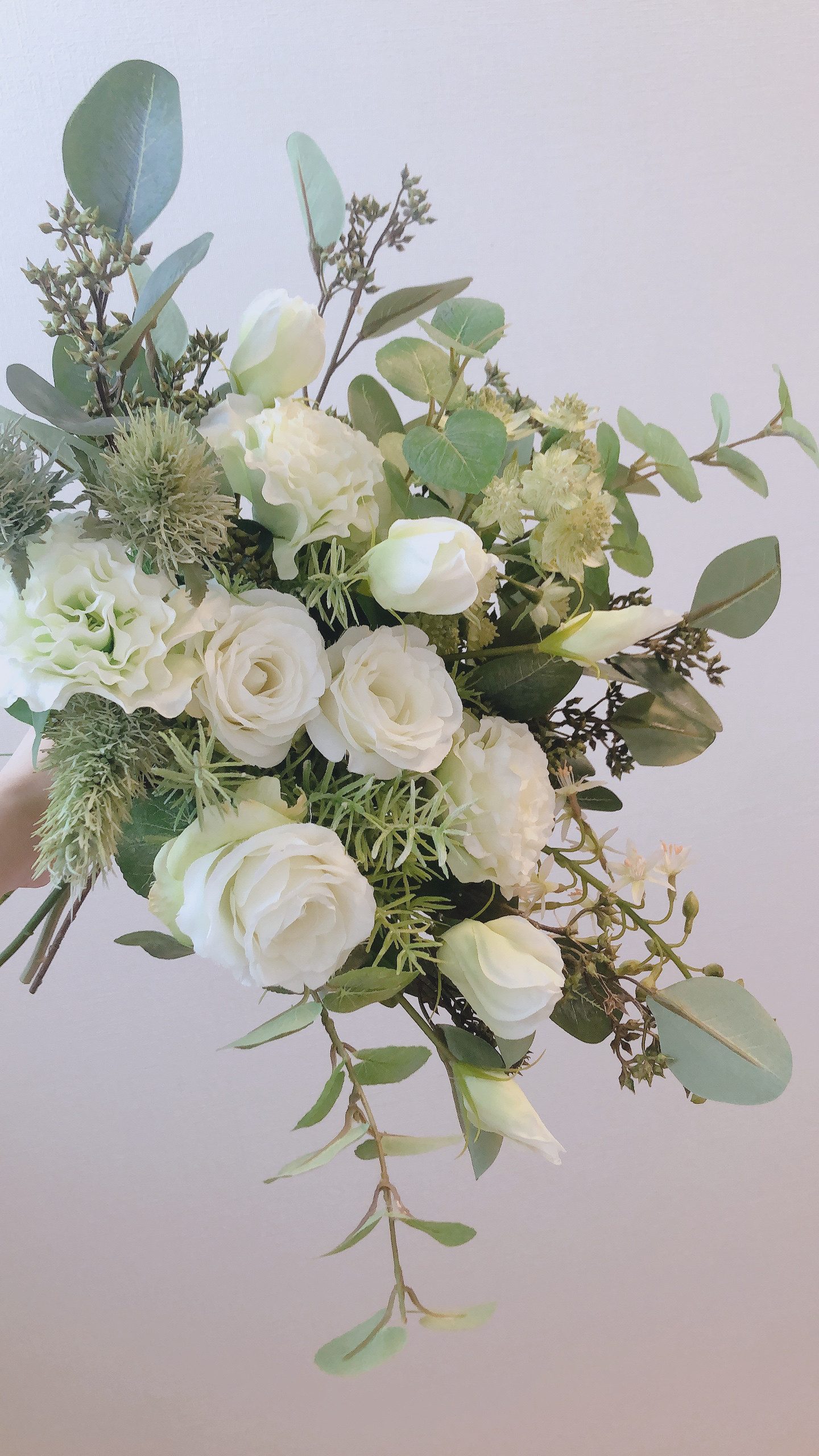 【オリジナル受注制作】クラッチブーケ　ブートニアセット　アーティフィシャルフラワー 20,000円