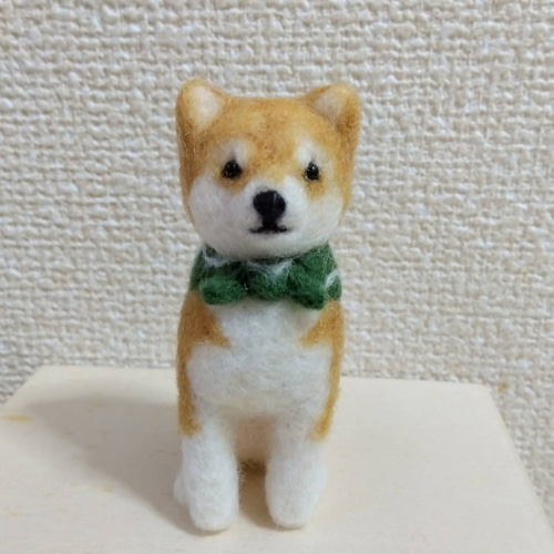 羊毛フェルト 唐草風呂敷 柴犬さん 羊毛フェルト Lana** 通販 18573813