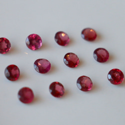 5.2ｃｔ　天然石　トルマリン　ラウンド　ルース　12個セット 4枚目の画像