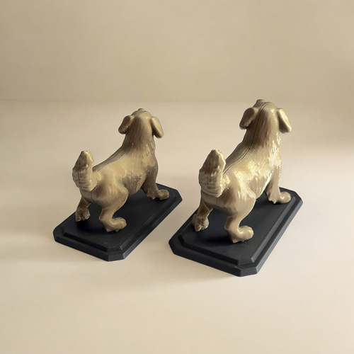 SALE中】ゴールデンレトリバー 3Dインテリアオブジェ 樹脂製