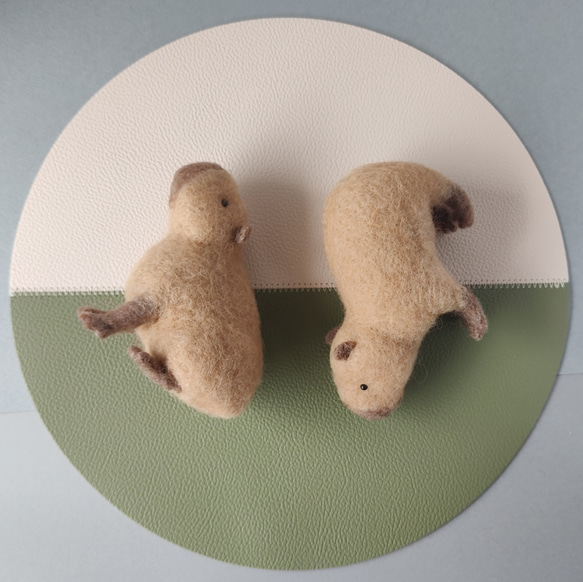 あるくカピバラ　（素材・羊毛） 8枚目の画像