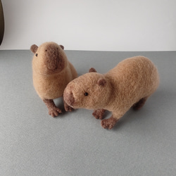 あるくカピバラ　（素材・羊毛） 5枚目の画像