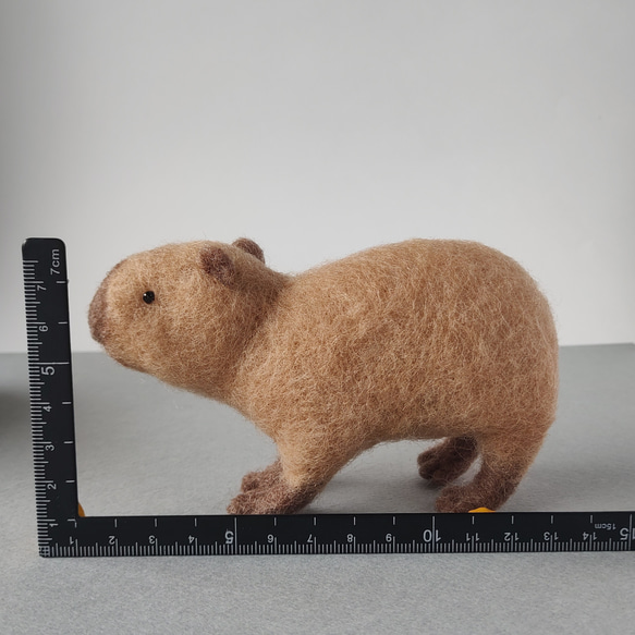 あるくカピバラ　（素材・羊毛） 2枚目の画像