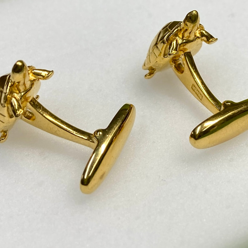 亀さんカフスボタン k18メッキ仕様 その他アクセサリー Craft ryouzo