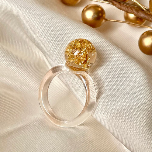 8-20号 無料ラッピング＊ゴールドリングでクリスマスの特別感を手元に